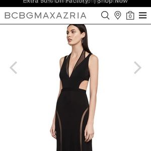 Bcbg “Adele open back” dress.